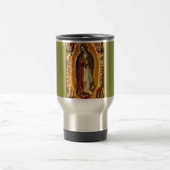 Virgin of Guadalupe Our Lady Mother Mary Travel Mug (Center)