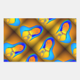 Virgin Of Guadalupe Rectangular Sticker