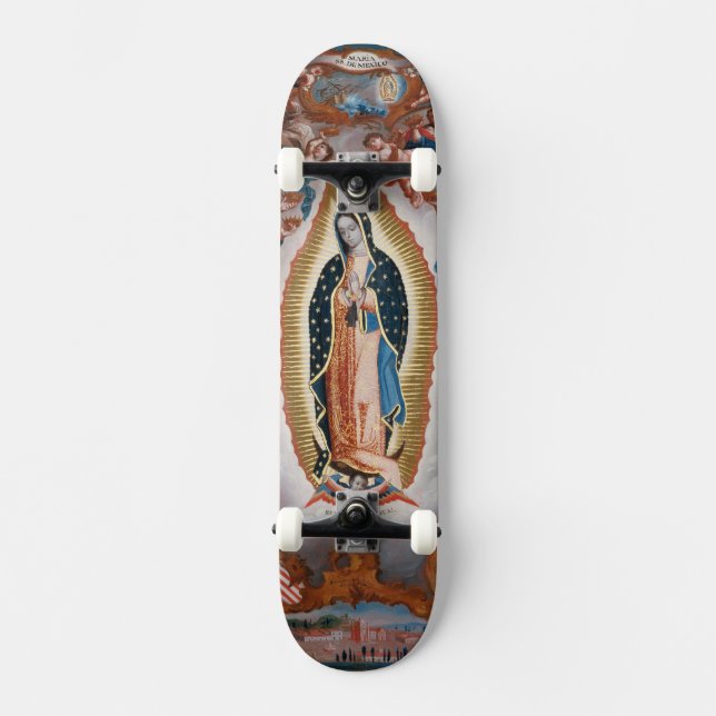 “Virgin of Guadalupe” religious art skateboards (Front)