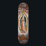“Virgin of Guadalupe” religious art skateboards<br><div class="desc">Partial view of “Virgin of Guadalupe” by an unknown artist in Mexico,  1779. See my store (Other > Art) for more items with fine art prints,  made from public domain digital images.</div>