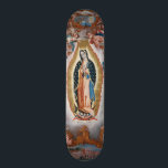 “Virgin of Guadalupe” religious art skateboards<br><div class="desc">Partial view of “Virgin of Guadalupe” by an unknown artist in Mexico,  1779. See my store (Other > Art) for more items with fine art prints,  made from public domain digital images.</div>