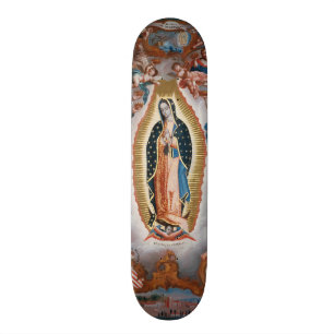 “Virgin of Guadalupe” religious art skateboards