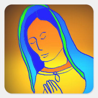 Virgin Of Guadalupe Square Sticker