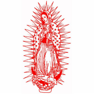 Virgin of Guadalupe Standing Photo Sculpture