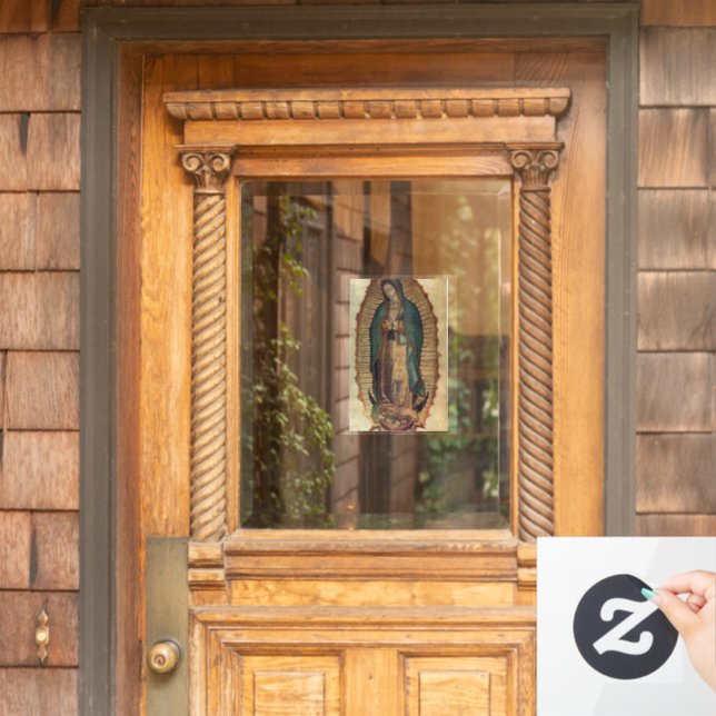 Virgin of Guadalupe  Window Cling (Home Door)