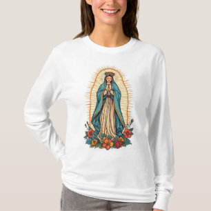 Virgin of Guadalupe Women's Long Sleeve Tee Shirt
