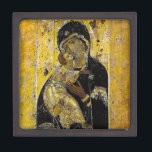 Virgin of Kyiv Ukrainian Icon Madonna Keepsake Box<br><div class="desc">Virgin of Kyiv Ukrainian Icon Madonna. For Ukrainian Christmas</div>