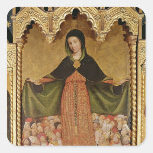 Virgin of Misericordia, detail of central Square Sticker