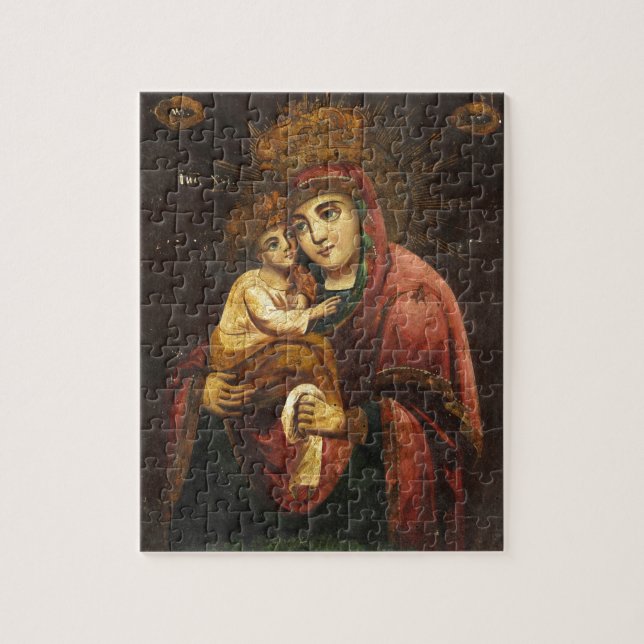 Virgin of Pochayiv Ukrainian Icon Jigsaw Puzzle (Vertical)