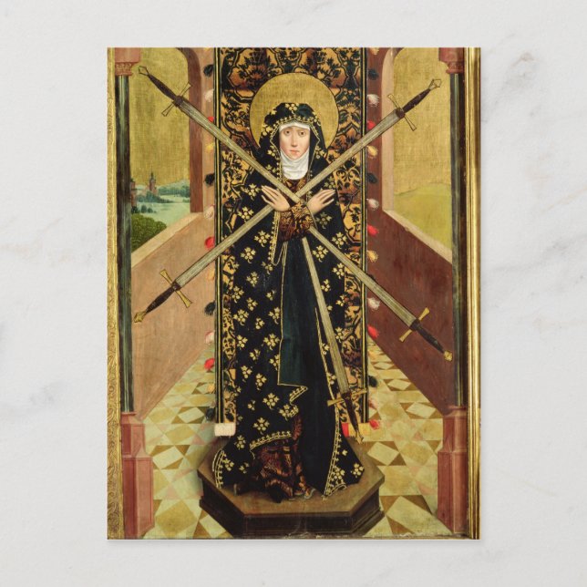 Virgin of Seven Sorrows from the Dome Altar, 1499 Postcard (Front)
