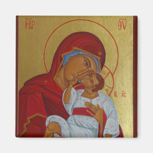 Virgin of Tenderness Orthodox icon magnet