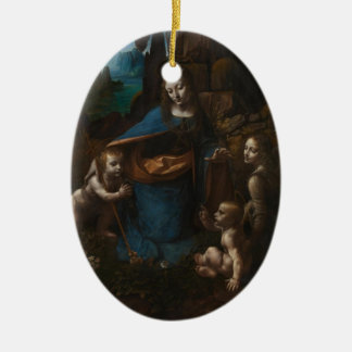 virgin of the rocks ceramic tree decoration