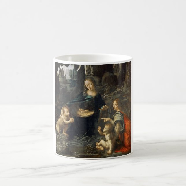 Virgin of the Rocks, Leonardo da Vinci Coffee Mug (Center)