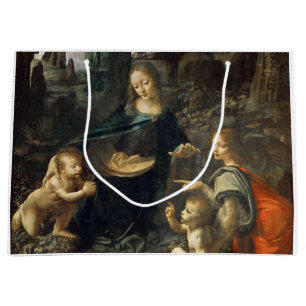 Virgin of the Rocks, Leonardo da Vinci Large Gift Bag