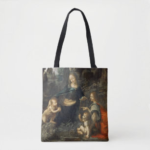 Virgin of the Rocks, Leonardo da Vinci Tote Bag