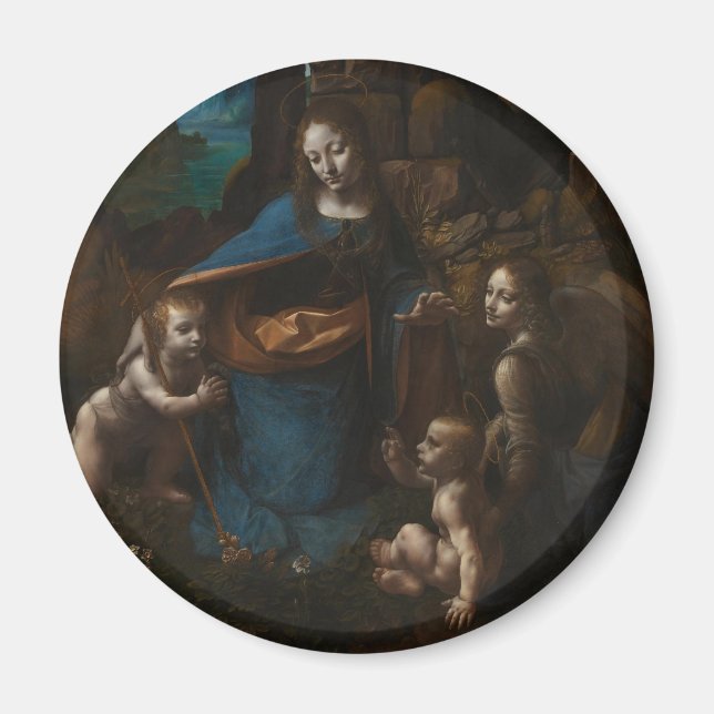virgin of the rocks magnet (Front)
