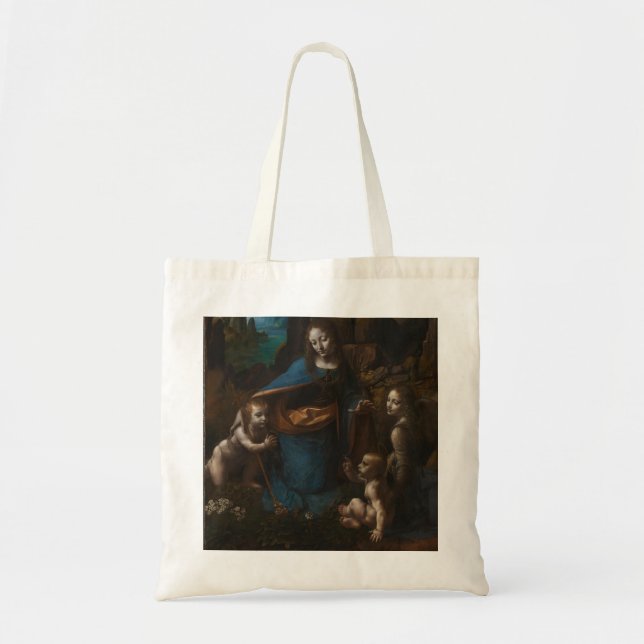 virgin of the rocks tote bag (Front)