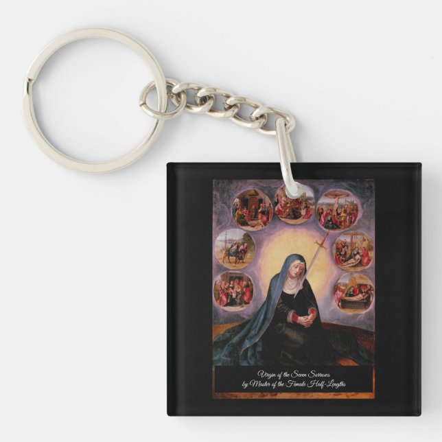 Virgin of the Seven Sorrows Key Ring (Front)