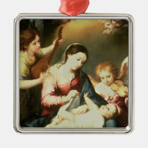 Virgin of the Swaddling Clothes Metal Tree Decoration