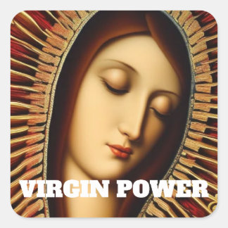 VIRGIN POWER SQUARE STICKER