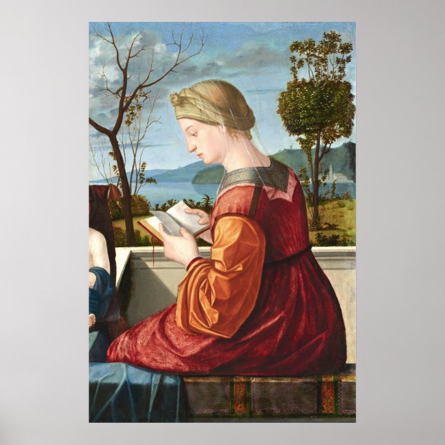Virgin Reading - Vittore Carpaccio Fine Art Poster (Front)