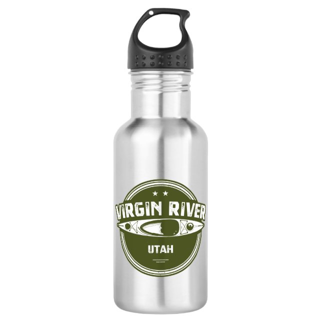 Virgin River Utah Kayaking 532 Ml Water Bottle (Front)