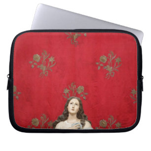 Virgin statue in a Spaccanapoli church, Naples Laptop Sleeve