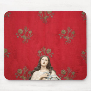Virgin statue in a Spaccanapoli church, Naples Mouse Mat