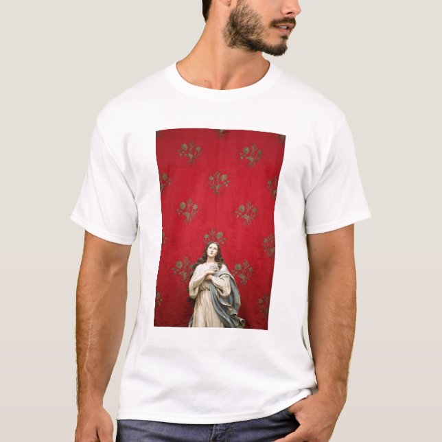 Virgin statue in a Spaccanapoli church, Naples T-Shirt (Front)