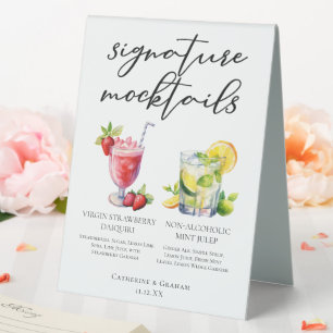 Virgin Strawberry Daiquiri Mint Julep Mocktails