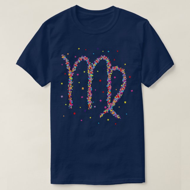 Virgin Virgo Zodiac Astrology Gift T-Shirt (Design Front)