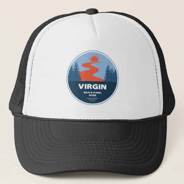 Virgin Wild And Scenic River Utah Trucker Hat (Front)