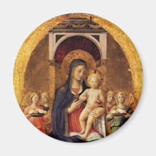 VIRGIN WITH CHILD AND ANGELS MAGNET