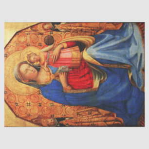 VIRGIN WITH CHILD AND SAINTS by Fra Angelico  Tissue Paper