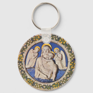 VIRGIN WITH CHILD AND SAINTS KEY RING