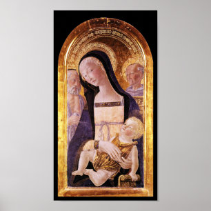 VIRGIN WITH CHILD AND SAINTS POSTER