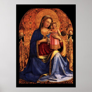 VIRGIN WITH CHILD AND SAINTS POSTER