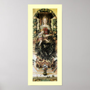 VIRGIN WITH CHILD  ,blue black Poster