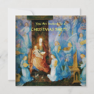 VIRGIN WITH CHILD - CONCERT OF ANGELS Ice Metallic Invitation