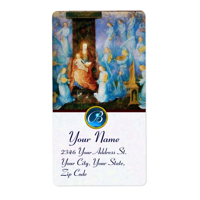 VIRGIN WITH CHILD -CONCERT OF ANGELS MONOGRAM (Front)