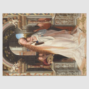 VIRGIN WITH CHILD ,MUSICAL ANGELS CHRISTMAS TISSUE PAPER