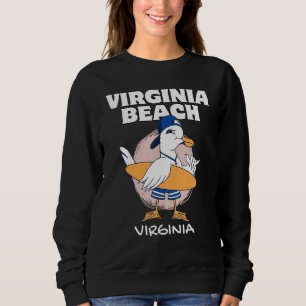 VIRGINA BEACH Surfing Vintage Seagull Retro Sweatshirt