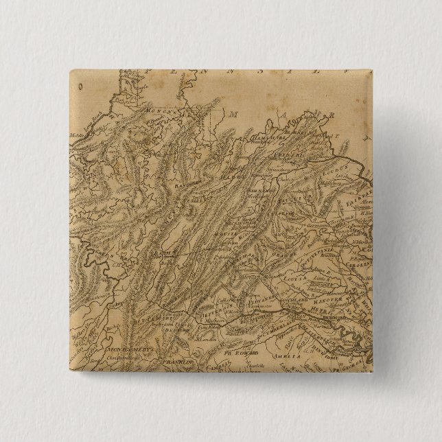 Virginia 15 Cm Square Badge (Front)