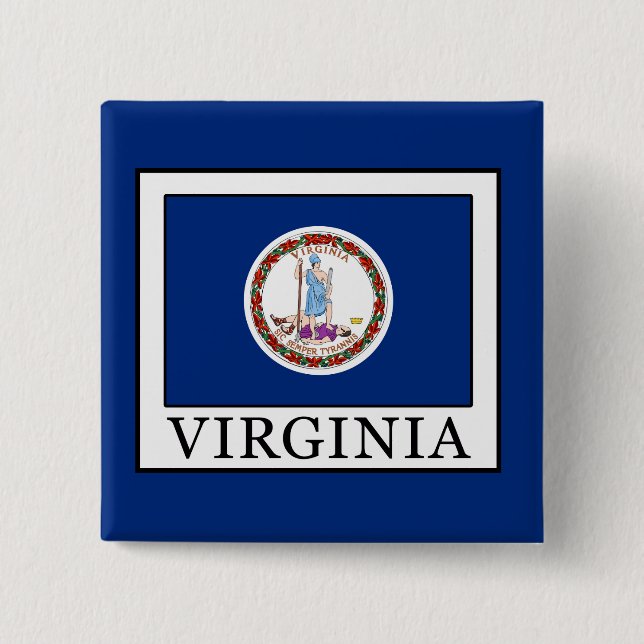 Virginia 15 Cm Square Badge (Front)