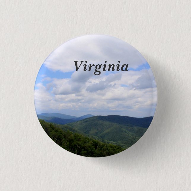 Virginia 3 Cm Round Badge (Front)