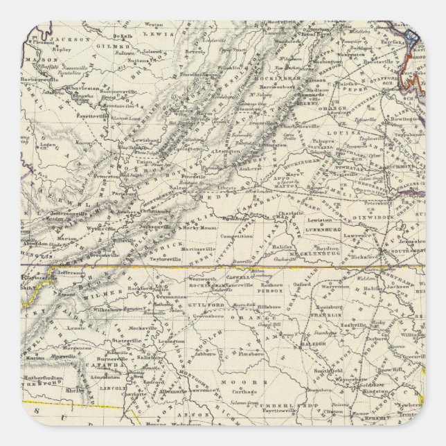 Virginia 4 square sticker (Front)