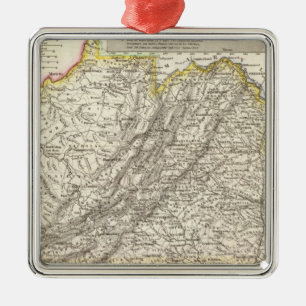 Virginia 6 metal tree decoration