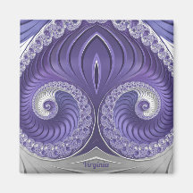 VIRGINIA ~ Abstract Pattern ~ Purple Gray White ~