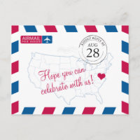 Virginia Airmail WEDDING RSVP