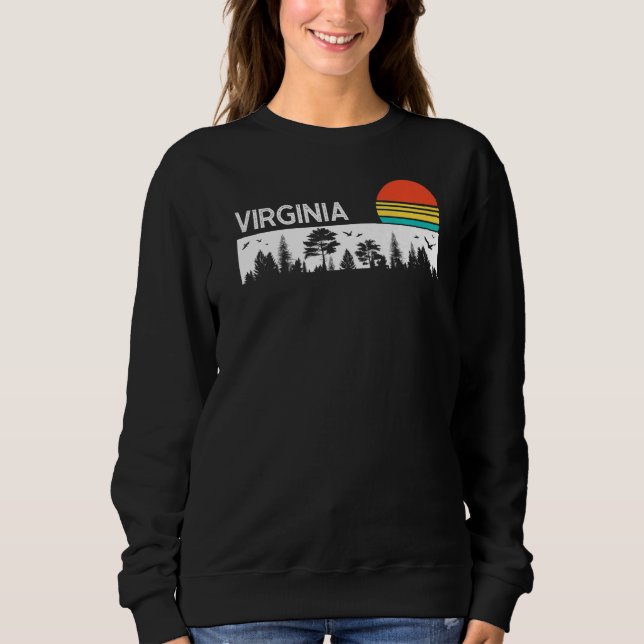 Virginia American State Usa   Sweatshirt (Front)